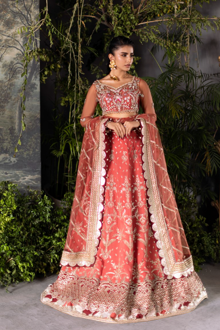 Saad Shaikh - Ember Rose Unstitched Formal