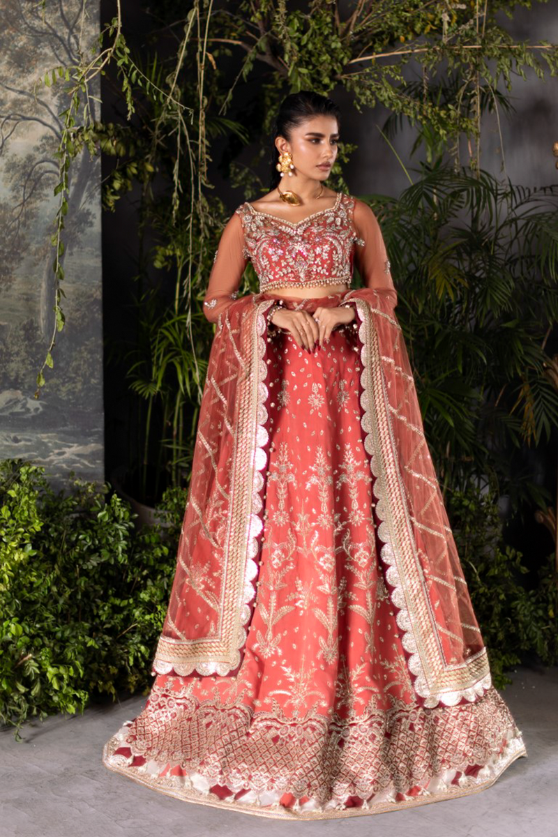 Saad Shaikh - Ember Rose Unstitched Formal