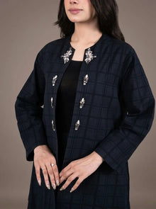 Sawann Lleana0014 jet-black jacket three-piece outfit photo 2