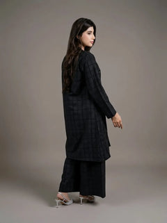 Sawann Lleana0014 jet-black jacket three-piece outfit photo 4