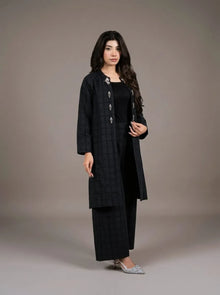 Sawann Lleana0014 jet-black jacket three-piece outfit photo 8