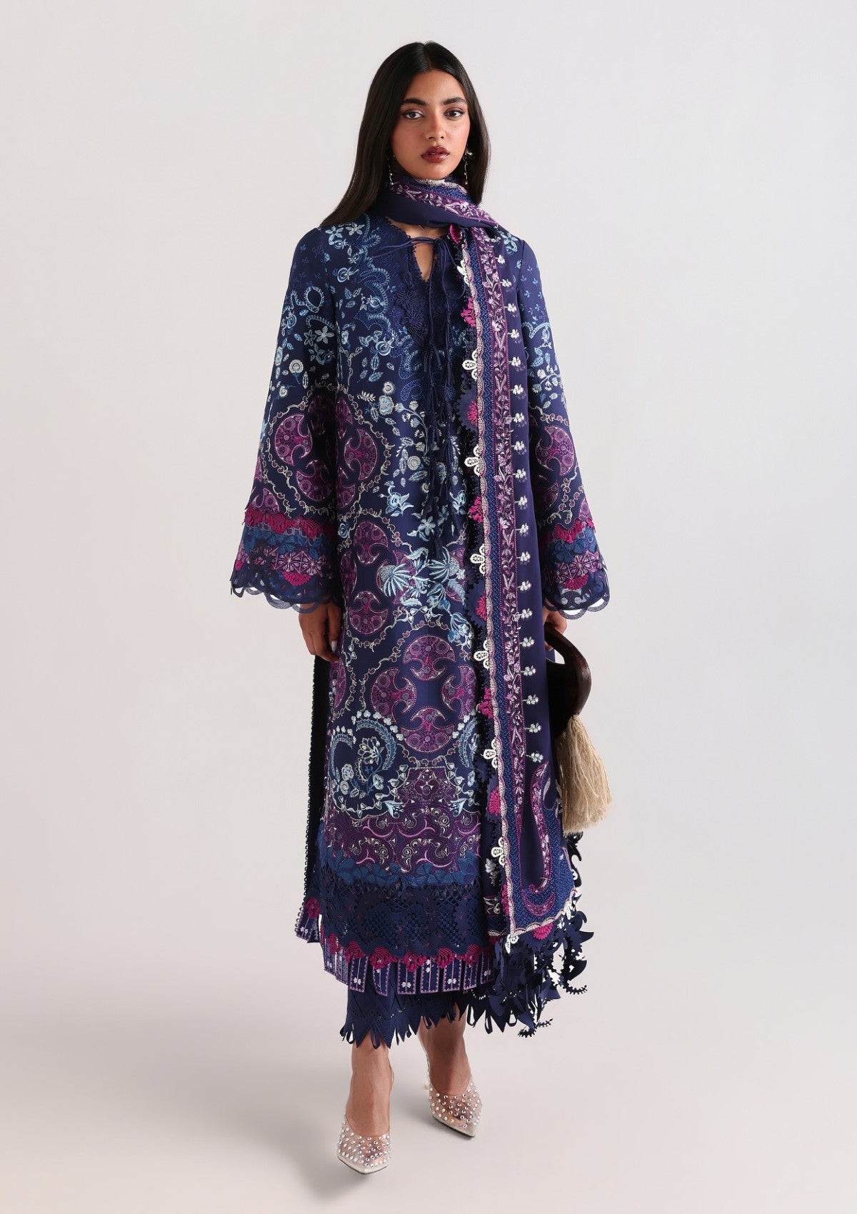Lawn - Suffuse - Luxury Unstitched 26 - ELORA photo