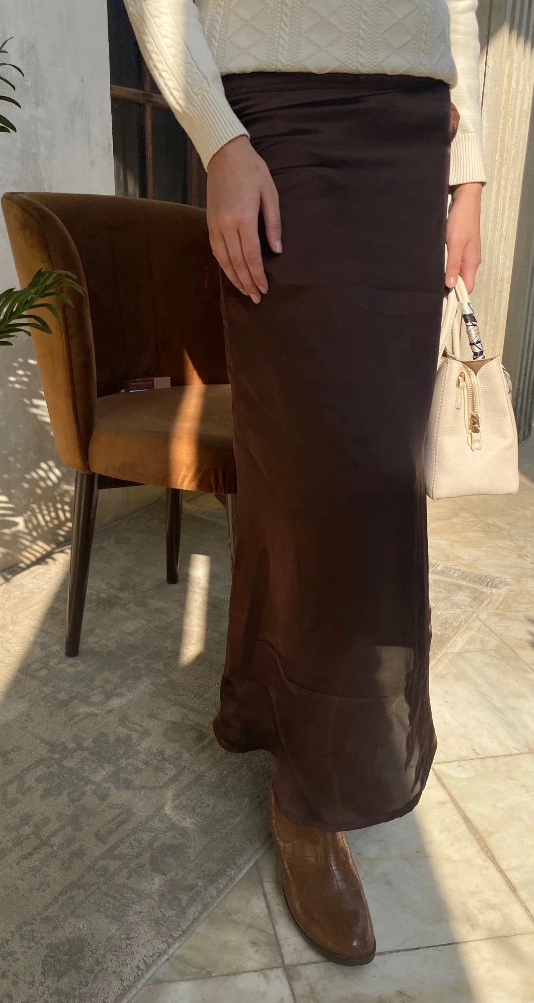 The Closet Brown & Black Skirts Set photo 1