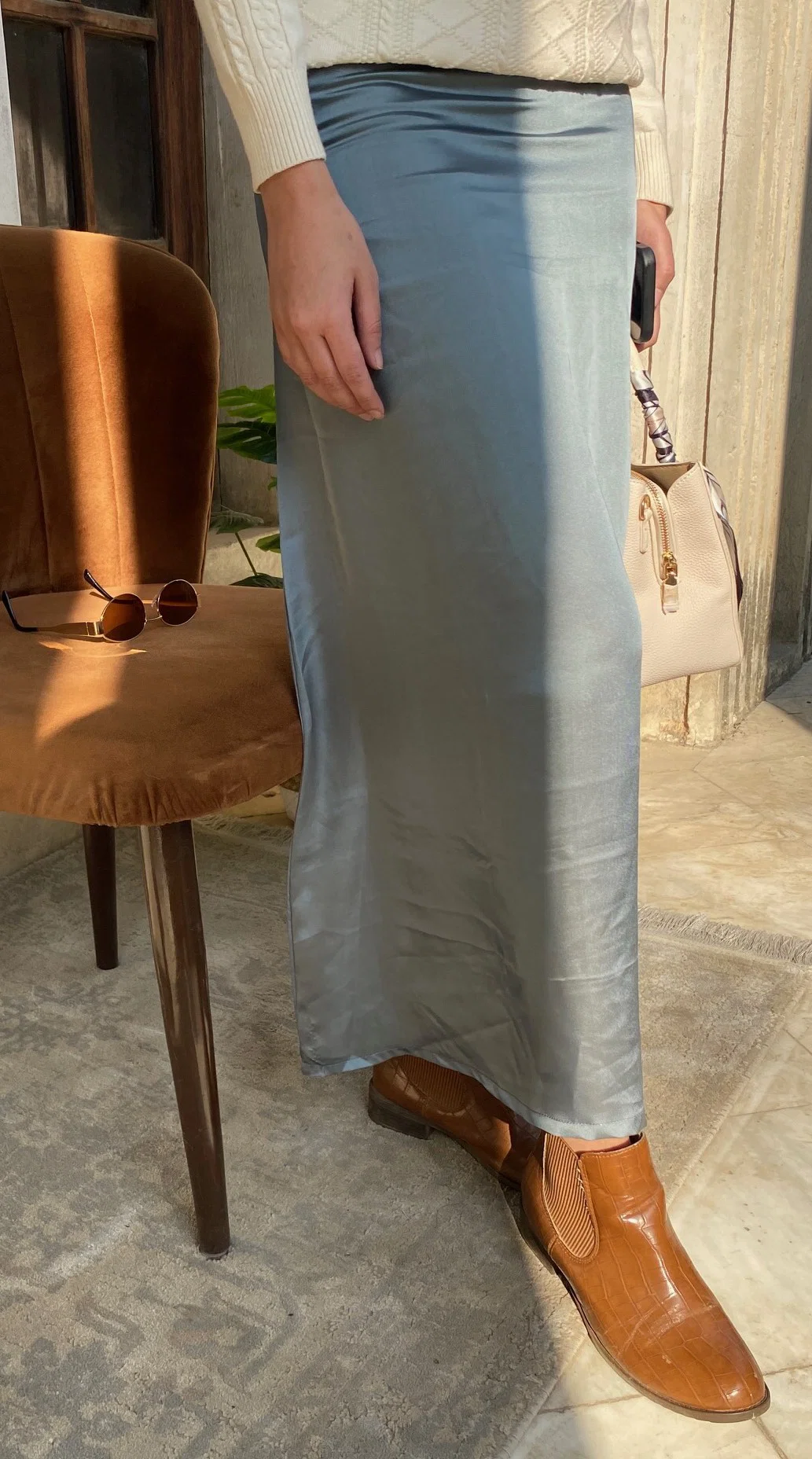 The Closet Nude Skirts Set photo 3