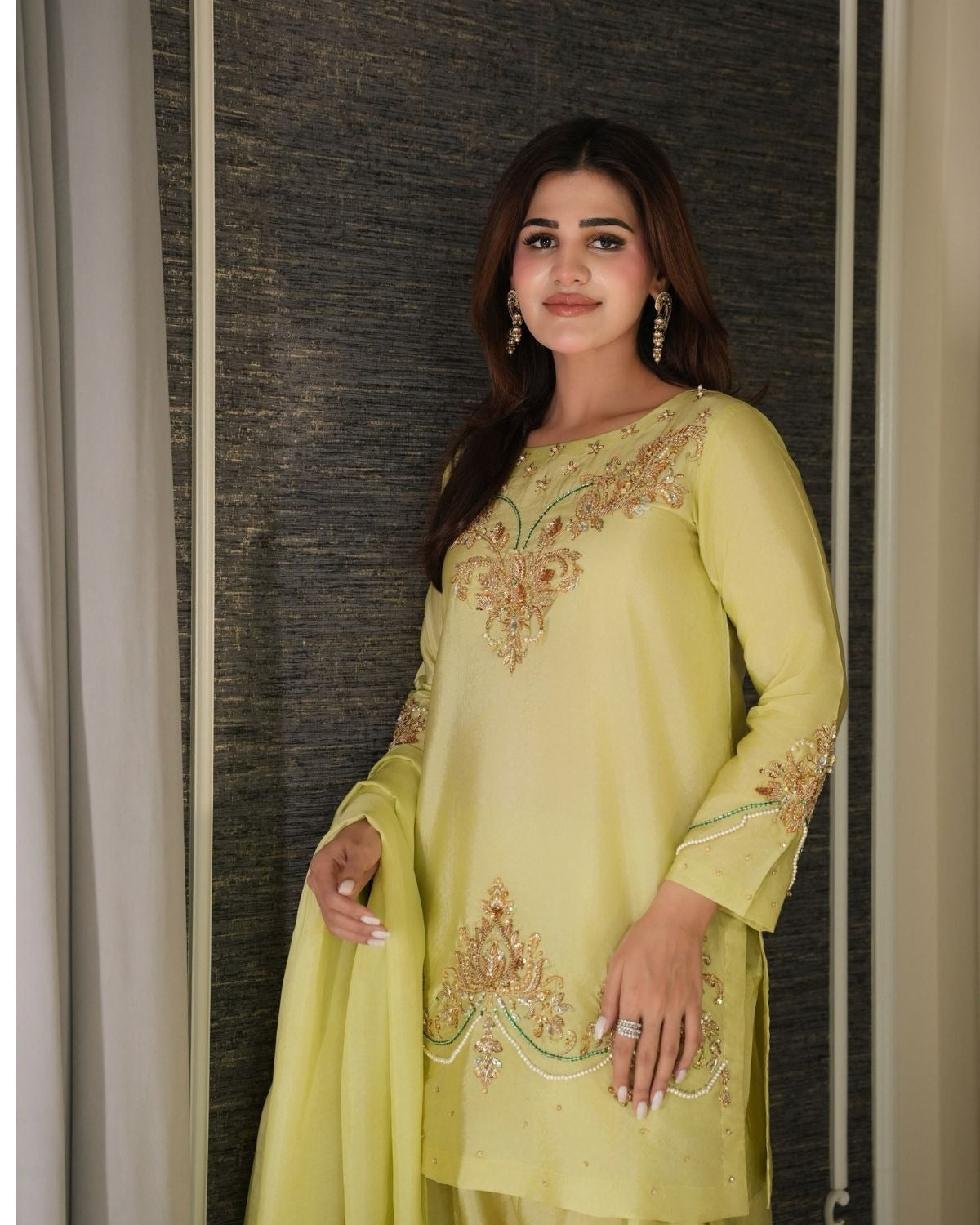 UHK – Shehnai Festive SUROOR – Lime 3-Piece alternative view 1