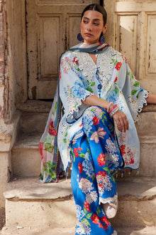 Lawn - Zaha - Festive 26 - ZF#02 - BLUE POPPY — outfit image 3