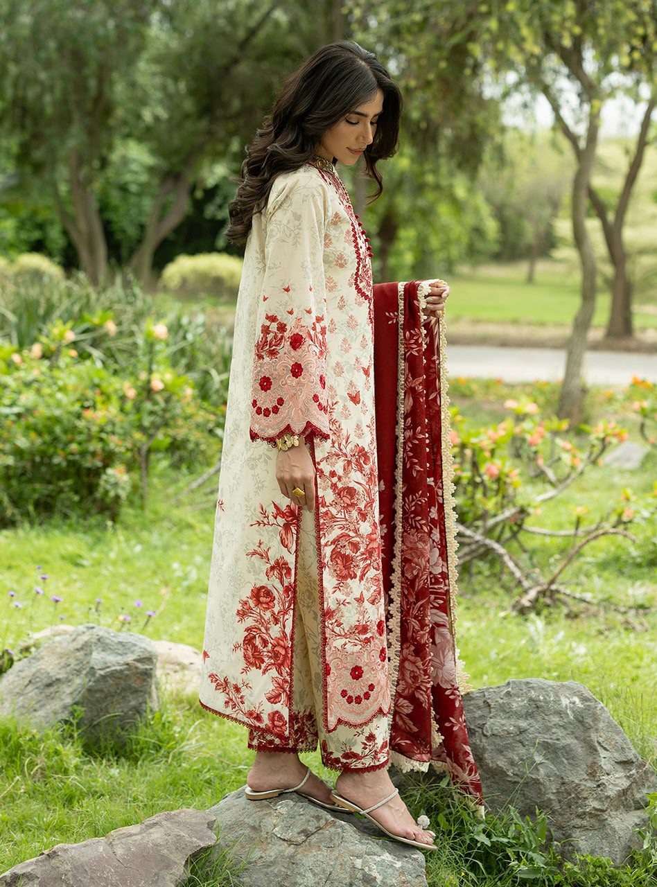 Zainab Chottani Laine-16 embroidered lawn side profile