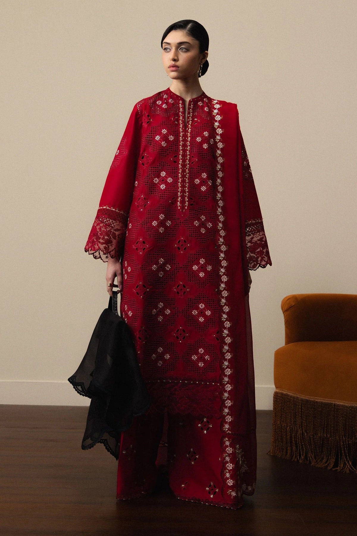 Lawn - Zara Shahjahan - Satori - Luxury 26 - D#08 - AKARI — photo 1