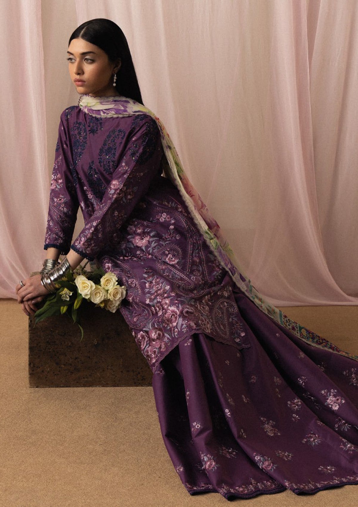 Lawn - Zara Shahjahan - Satori - Luxury 26 - D#02 - SUMIRE additional view
