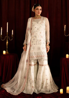 Formals - Maryum N Maria - The Heirloom Unstitched 26 - MSU#7013 - BEYAZ image 1