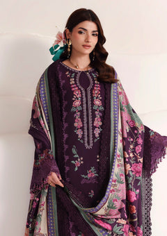Winter - Naqsh - Seraphine Edit 26 - D#00274 - Wine Berry image 4
