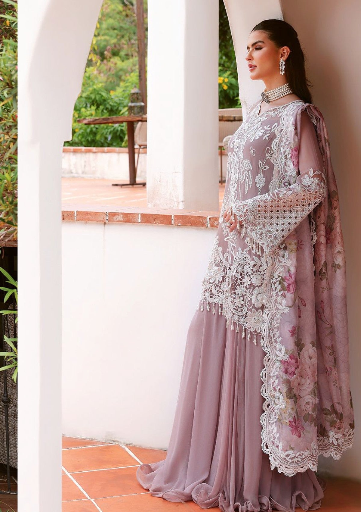 Formals - Saira Rizwan - Lumiere Chiffon Unstitched - SRL26#02 - Petal image 2