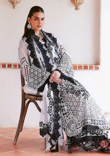 Formals - Saira Rizwan - Lumiere Chiffon Unstitched - SRL26#05 - Pearl image 3