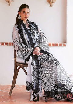 Formals - Saira Rizwan - Lumiere Chiffon Unstitched - SRL26#05 - Pearl image 3