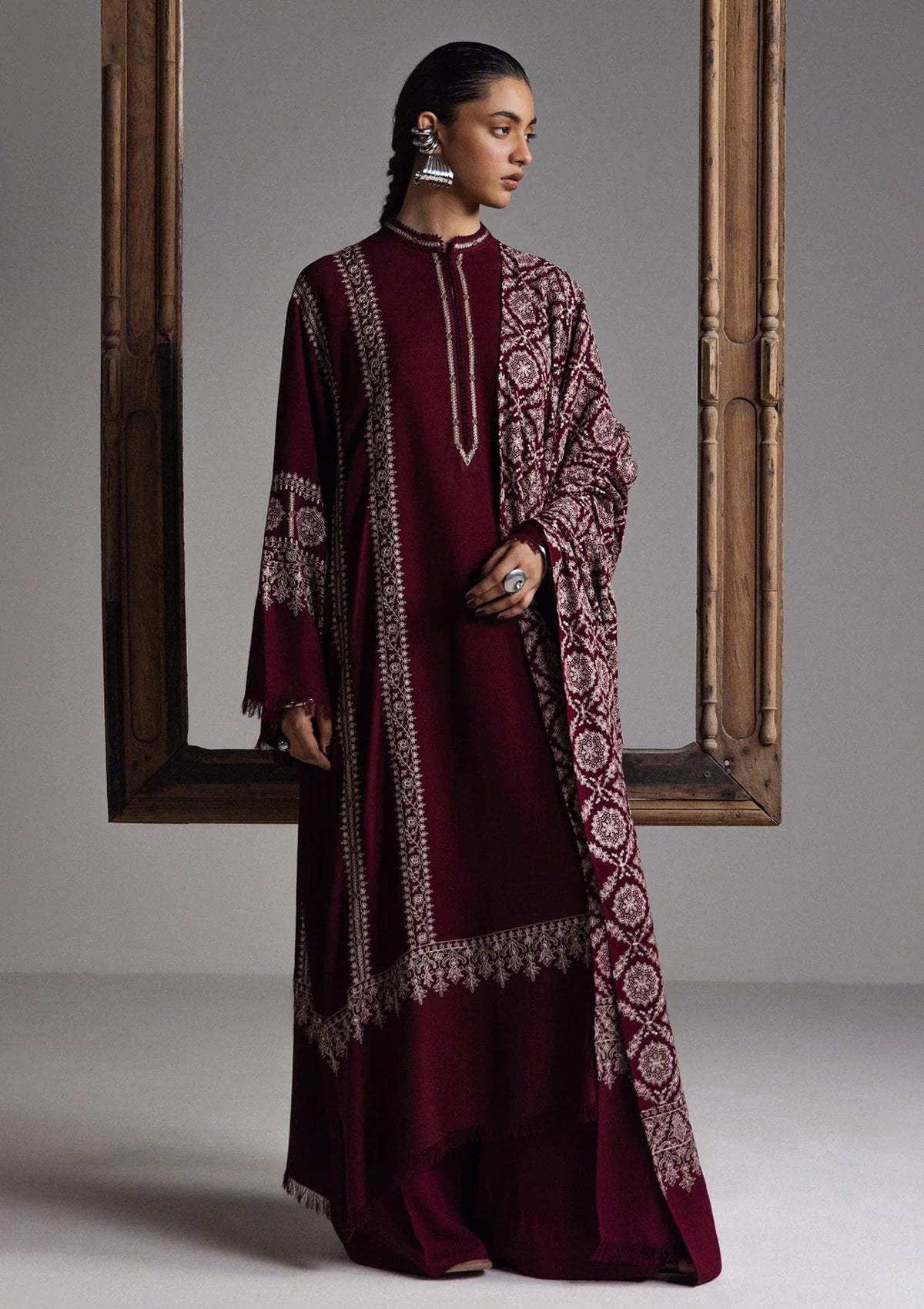 Winter - Zara Shahjahan - Saraab Unstitched 26 D#03 - MEHRAB photo 1