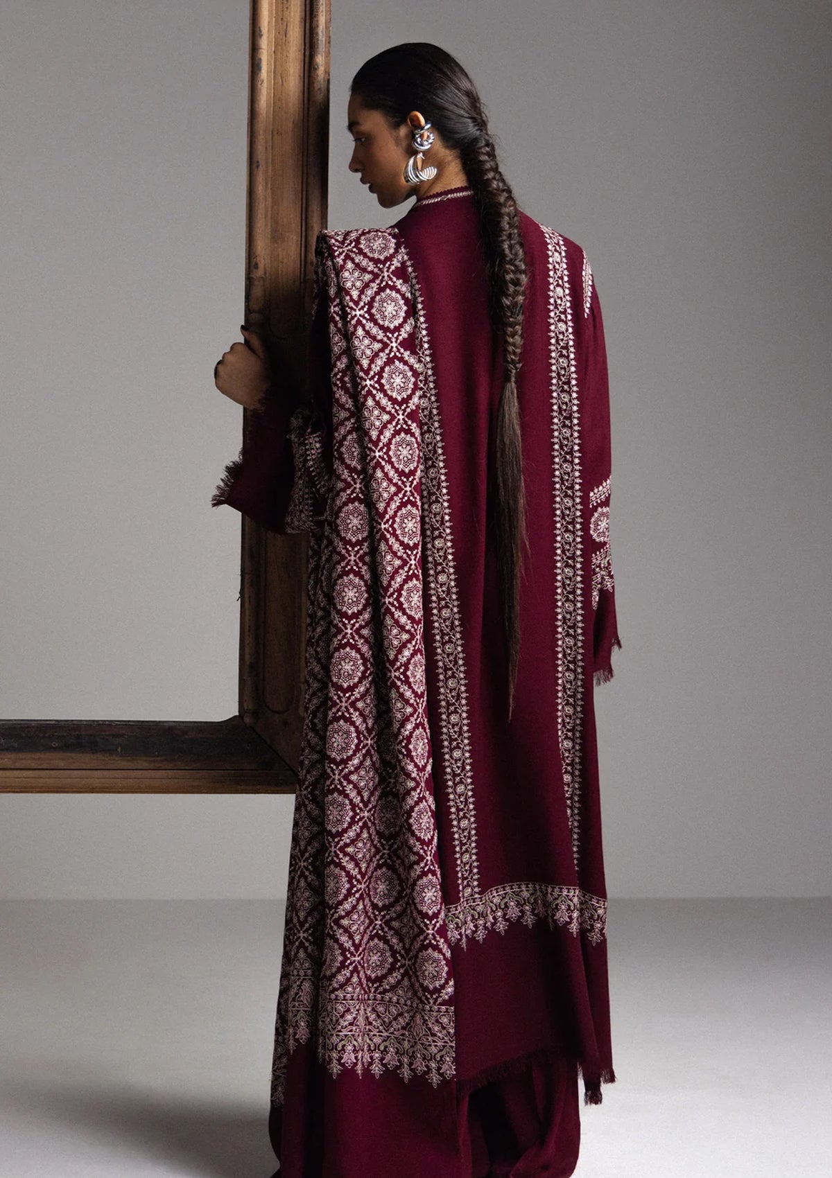 Winter - Zara Shahjahan - Saraab Unstitched 26 D#03 - MEHRAB photo 2