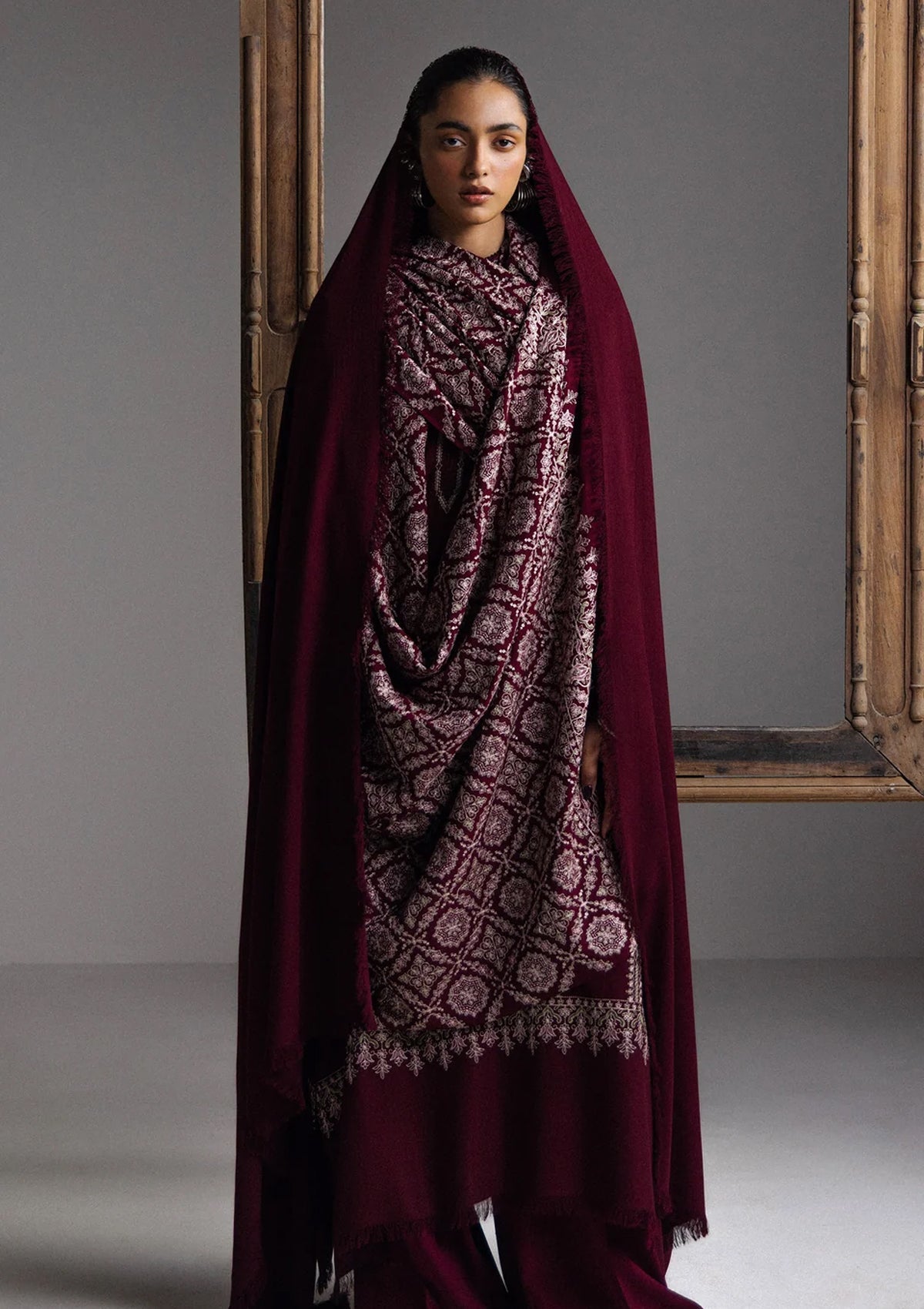 Winter - Zara Shahjahan - Saraab Unstitched 26 D#03 - MEHRAB photo 3