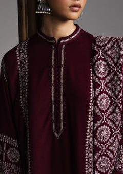 Winter - Zara Shahjahan - Saraab Unstitched 26 D#03 - MEHRAB photo 4