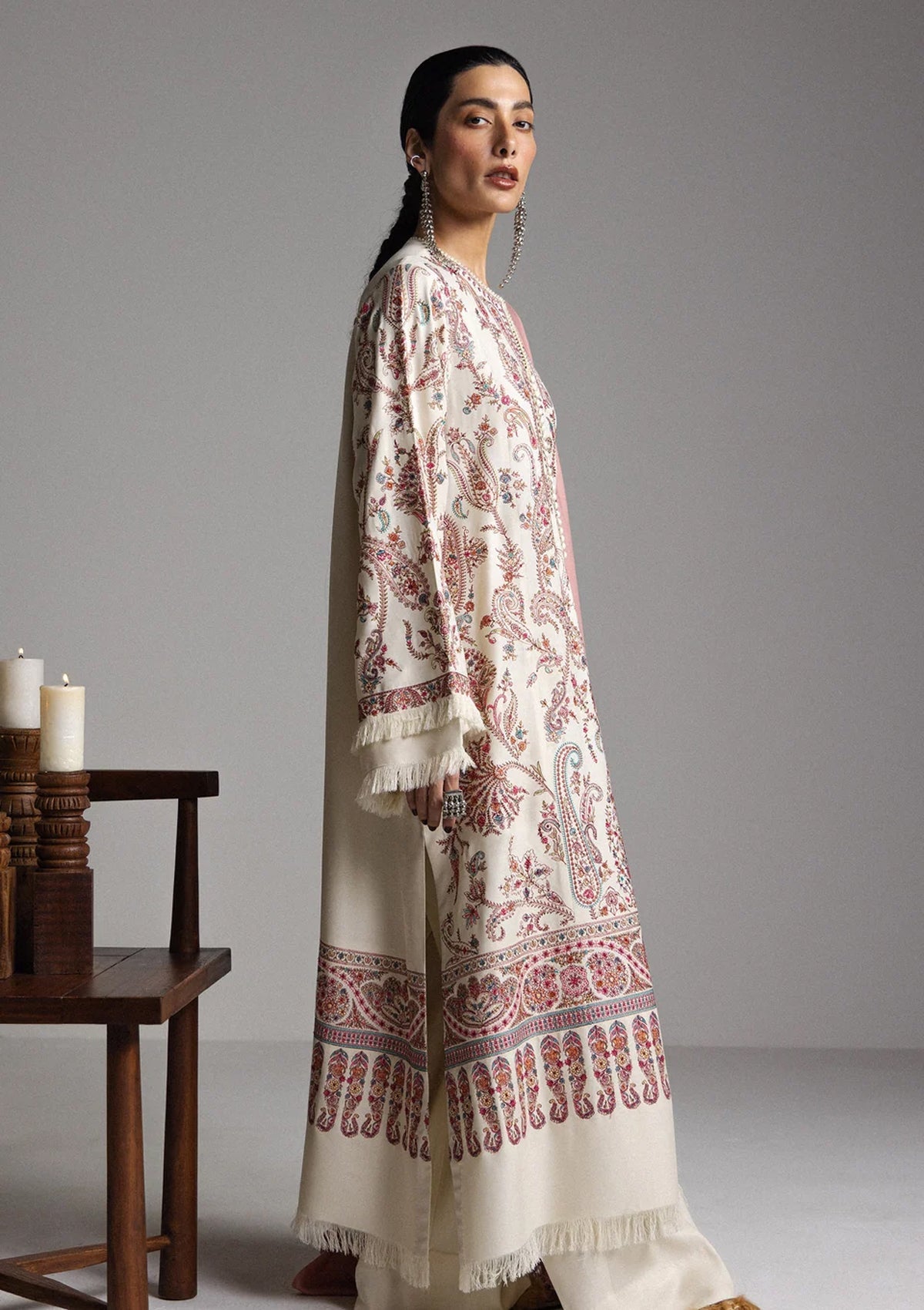Winter - Zara Shahjahan - Saraab Unstitched 26 D#04 - PASHM photo 3