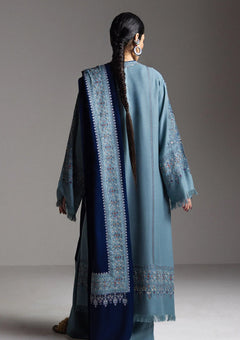 Winter - Zara Shahjahan - Saraab Unstitched 26 D#09 - FIROZA photo 2