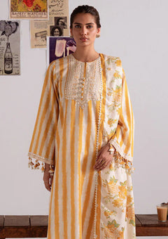 Winter - Cross Stitch - Khaddar Unstitched 25 - KAR#106 - OCHRE BLISS original product view